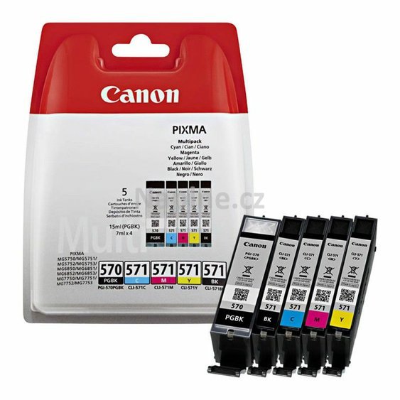 Sada originálních náplní Canon PGI570 black + CLI-571 - black,cyan, magenta, yellow_1