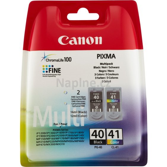 PG-40 black + CL-41 color multipack originálních kazet Canon 0615B036._1