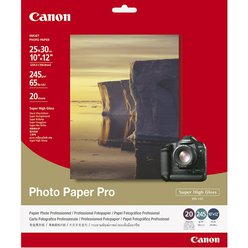 Lesklé fotografické papíry společnosti Canon 245 g/m2 formát 25x30cm 20 ks