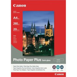 Pololesklé fotografické papíry společnosti Canon 260g/m2 formát A4 20ks