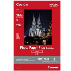 Pololesklé fotografické papíry společnosti Canon 260g/m2 formát 10x15cm 5ks
