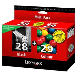 Cartridge Lexmark 18C1520E No.28 a No.29 originální černý a barevný