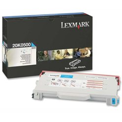 Toner Lexmark 20K0500 originální azurový
