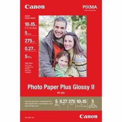 Lesklé fotografické papíry společnosti Canon 275g/m2 formát 10x15cm 5Ks