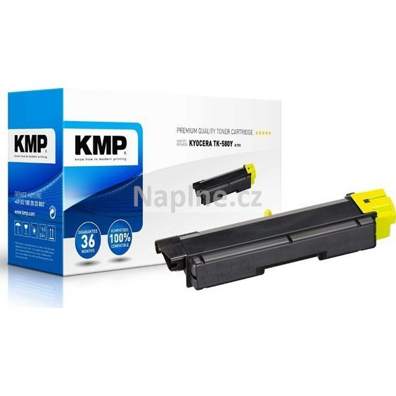 KMP kompatibilní toner s Kyocera označení TK-580Y XXL - yellow zvětšená kapacita_1