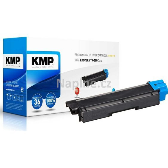 KMP kompatibilní toner s Kyocera označení TK-580C XXL - cyan zvětšená kapacita_1