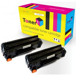 Double pack toneru HP 36A - CB436A kompatibilní černý Toner1
