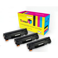 Multipack 3x toner Canon CRG-737 - 9435B002 kompatibilní černý Toner1