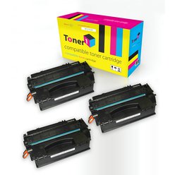 Multipack 3x toner HP 53X - Q7553X kompatibilní černý Toner1