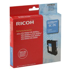 Cartridge Ricoh GC-21C - 405533 originální azurová