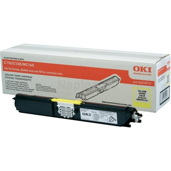 Originální toner OKI pro tiskárny C110/C130 ( 44250717 ) - yellow_1