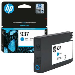 Cartridge HP 937 - 4S6W2NE originální azurová