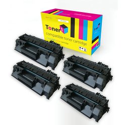 Multipack 4x toner HP 05A - CE505A kompatibilní černý Toner1