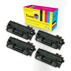 Multipack 4x toner HP 80A - CF280A kompatibilní černý Toner1