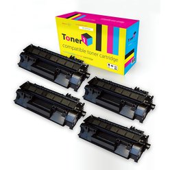 Multipack 4x toner HP 53A - Q7553A kompatibilní černý Toner1