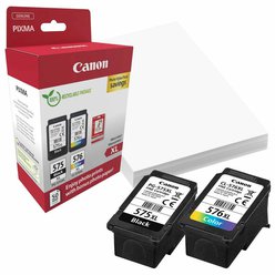 Sada Canon PG-575XL + CL-576XL originální černá a barevná + fotopapíry 10x15