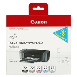 5x cartridge Canon PGI-72 - 4868B005 originální PBK/GY/PM/PC/CO