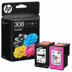 Cartridge HP 308 - 6L6S6UE originální černá a barevná