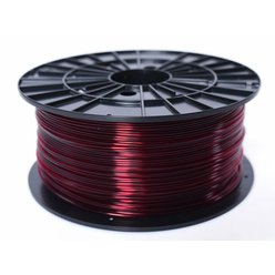 3D tisková struna ABS transparentní červená 1,75 mm 1 Kg