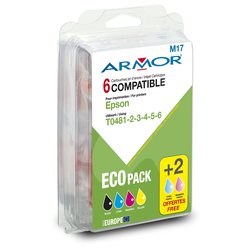 Sada Epson T0487 - C13T04874010 kompatibilní multipack Armor