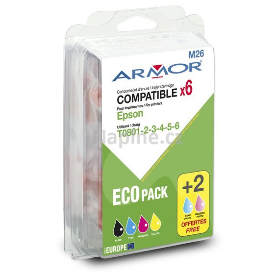 Sada kompatibilních cartridgí pro tiskárny EPSON označení T080740 - BK+C+M+Y+PC+PM._1