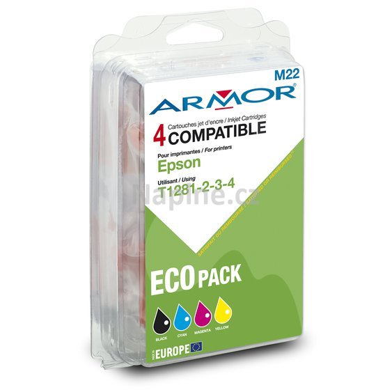 ARMOR sada kompatibilních cartridgí pro EPSON označení T1281 + T1282 + T1283 + T1284._1