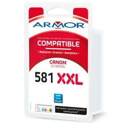 Cartridge Canon CLI-581XXLC - CLI581XXLC kompatibilní azurová Armor