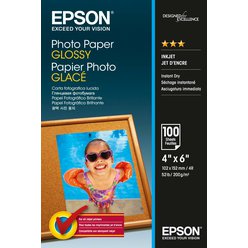 Lesklé fotografické papíry společnosti Epson 200g/m2 formát 10x15cm 100Ks