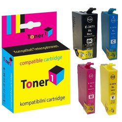 Cartridge Epson T347640 - C13T347640 kompatibilní černá/azurová/purpurová/žlutá Toner1