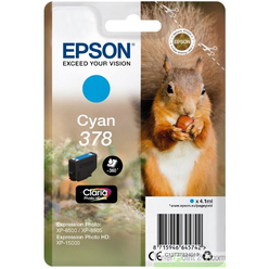 Cartridge Epson T378240 - C13T37824010 originální azurový