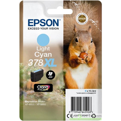 Cartridge Epson T379540 XL - C13T37954010 originální světle azurový