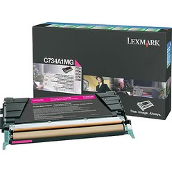 Toner Lexmark C734A1MG originální purpurový