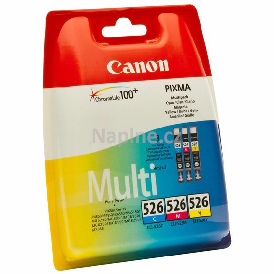 Sada originálních náplní Canon CLI-526 cyan + magenta + yellow._1