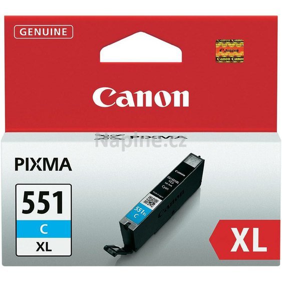 Originální cartridge Canon CLI-551XLC - azurová velká kapacita._1