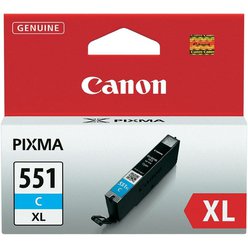 Cartridge Canon CLI-551XLC - CLI551XLC originální azurová