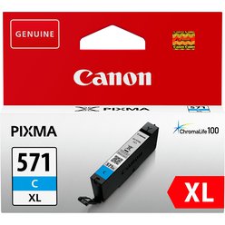 Cartridge Canon CLI-571XLC - CLI571XLC originální azurová