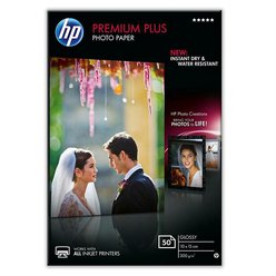Lesklé fotografické papíry společnosti HP 300g/m2 formát 10x15cm 50Ks