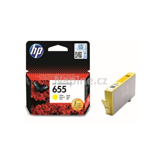 Originální inkoustová kazeta HP No.655 označení CZ112AE - yellow._1