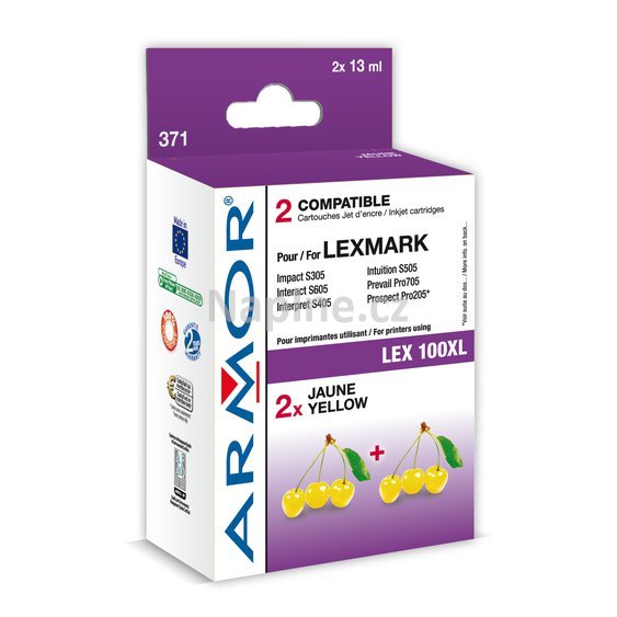 ARMOR kompatibilní inkoustová cartridge s LEXMARK označení 14N1071E - yellow._1