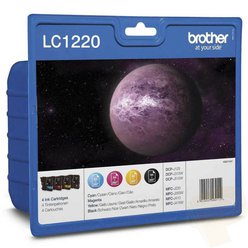 Cartridge Brother LC-1220BCMY - LC1220BCMY originální černá/azurová/purpurová/žlutá