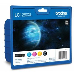 Cartridge Brother LC-1280XLBCMY - LC1280XLBCMY originální černá/azurová/purpurová/žlutá
