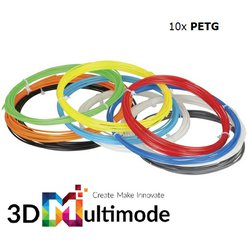 3D multimode tisková struna PETG multipack 10 kusů 1,75 mm 6 metrů