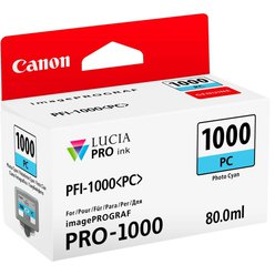 Cartridge Canon PFI-1000PC - PFI1000PC originální foto azurová