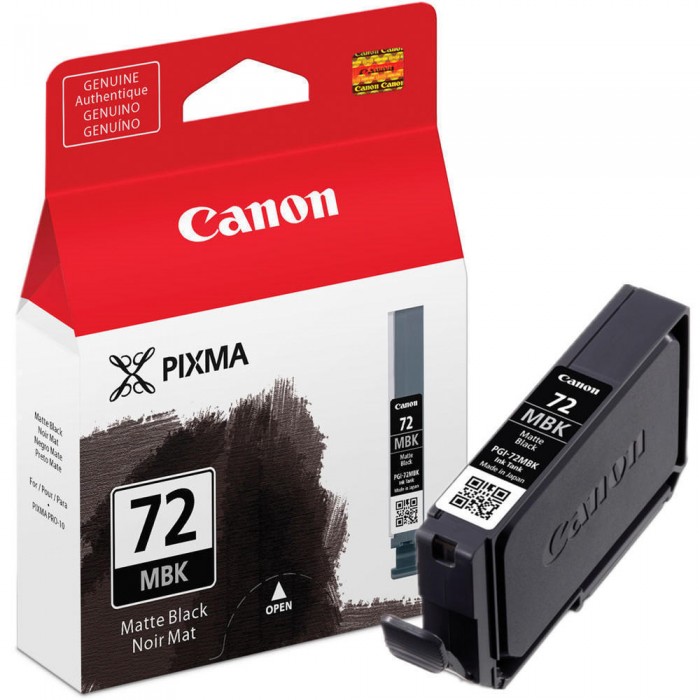 Canon PGI-72 MBK Matte Black Ink Cartridge - High Yield, For Pro-10, Pro100, PRO-100S Printers