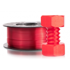 Filament PM 3D tisková struna PETG transparentní červená 1,75 mm 1 Kg