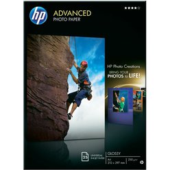 Lesklé fotografické papíry společnosti HP 250g/m2 formát A4 25Ks