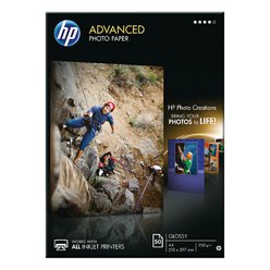 Lesklé fotografické papíry společnosti HP 250g/m2 formát A4 50Ks