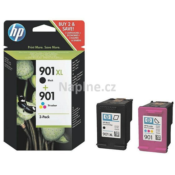 Originální cartridge HP 901XL black + 901 color (SD519AE)_1