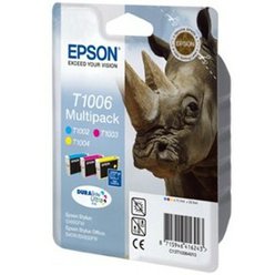 Cartridge Epson T100640 - C13T10064010 originální azurová/purpurová/žlutá