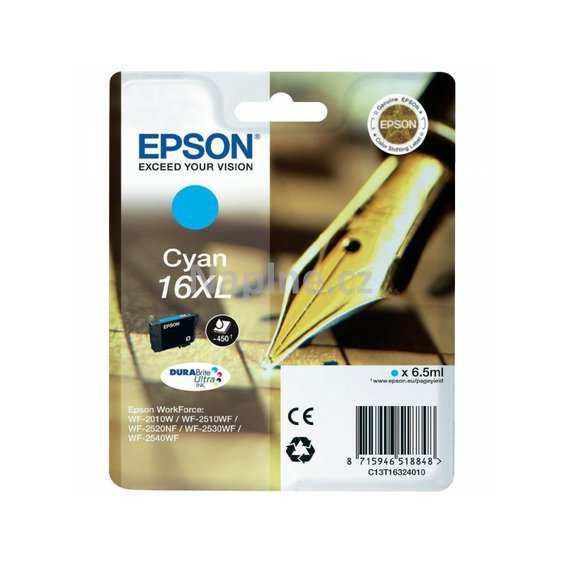 Originální cartridge EPSON označení T163240 - azurová._1
